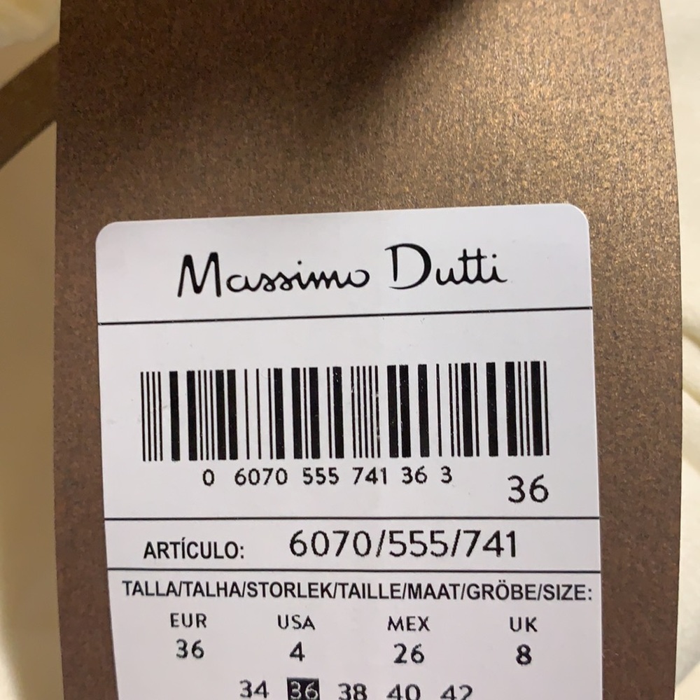 NWT. Massimo Dutti Ivory Wool Blazer. Size 4 - Picture 7 of 11